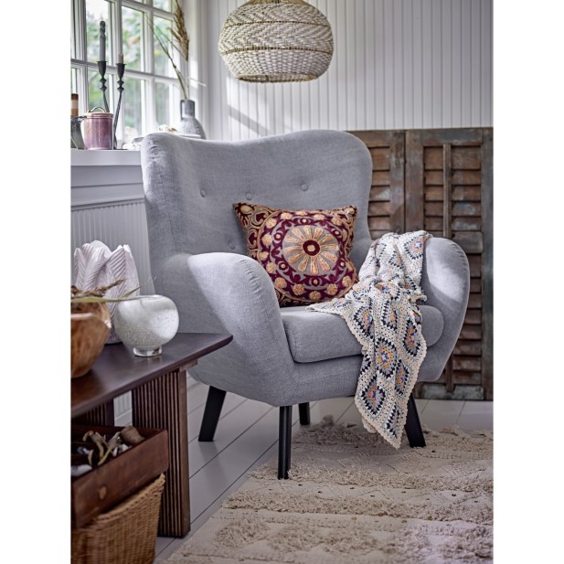 Sillón BEAU, Algodón Azul -...