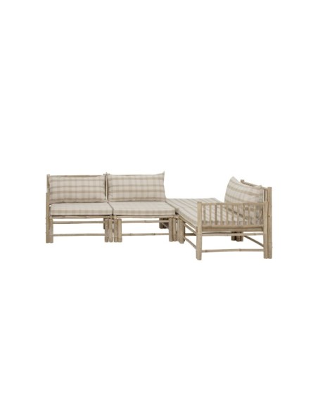 Sofá Modular KORFU (Esquina Derecha), Bambú Natural - Bloomingville