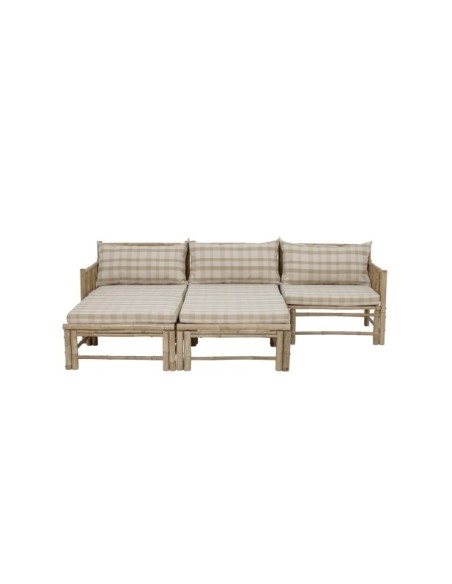 Sofá Modular KORFU (Esquina Derecha), Bambú Natural - Bloomingville