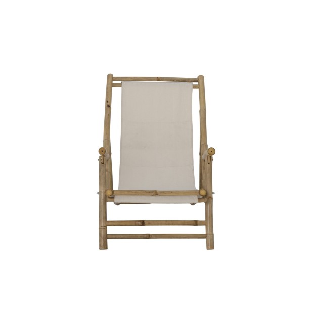 Tumbona KORFU, Bambú / Textil Natural...