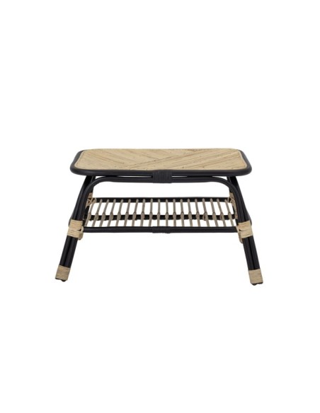 Mesa Auxiliar LOUE, Ratán Natural/Negro - Bloomingville; 82051711