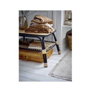 Mesa Auxiliar LOUE, Ratán Natural/Negro - Bloomingville; 82051711 2