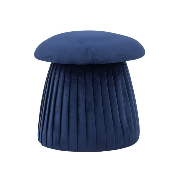 Roberta Pouf, Blue, Recycled Polyester - Bloomingville