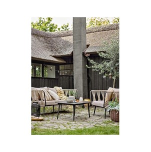 Mesa Auxiliar PAVONE, Fibra Cemento / Negro - Bloomingville; 82064277 2