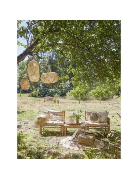 Sofá Modular KORFU (Esquina Izquierda), Bambú Natural - Bloomingville