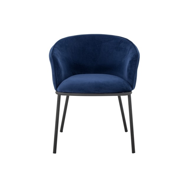 Cortone Dining Chair, Blue, Recycled Polyester - Bloomingville
