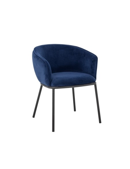 Silla con Brazos CORTONE, Poliéster Reciclado / Azul - Bloomingville