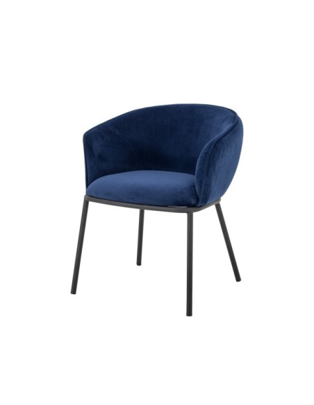 Silla con Brazos CORTONE, Poliéster Reciclado / Azul - Bloomingville