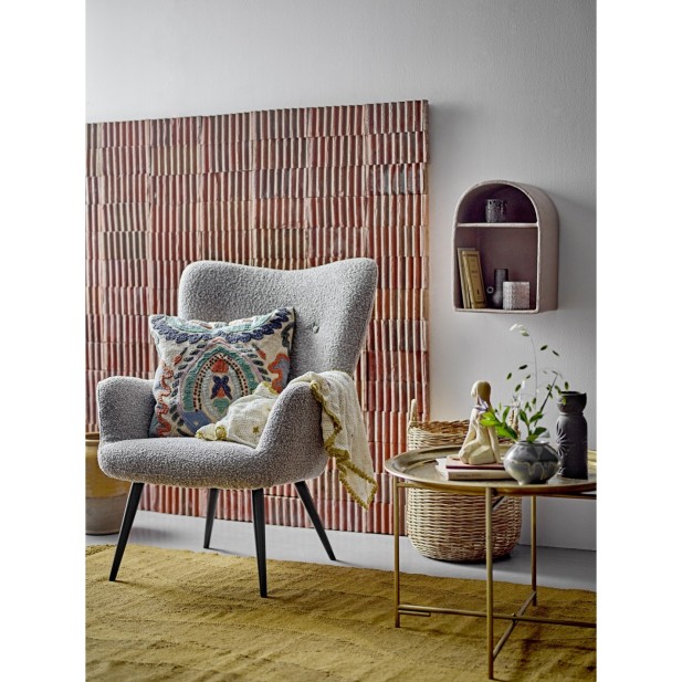 Sillón PERRY, Poliéster / Natural -...