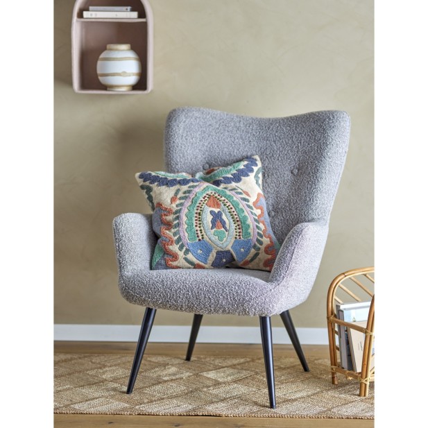 Sillón PERRY, Poliéster / Natural -...