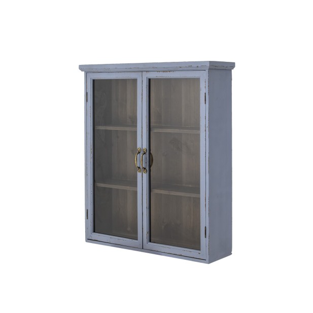 Aparador Vitrina HAZEM, Madera Azul /...