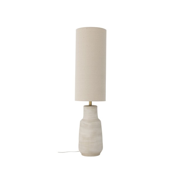 Linetta Floor Lamp, White, Stoneware - Bloomingville