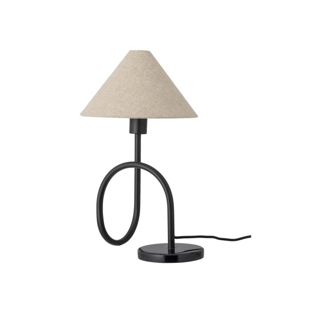 Emaline Table lamp, Black, Marble - Bloomingville