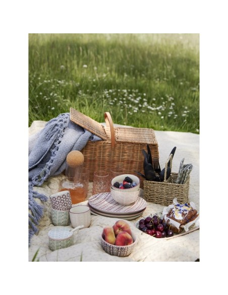 Cesta con Tapa GOR, Ratán Natural - Bloomingville