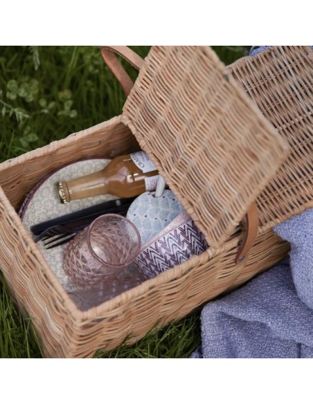 Cesta con Tapa GOR, Ratán Natural - Bloomingville; Vackart; 90907051