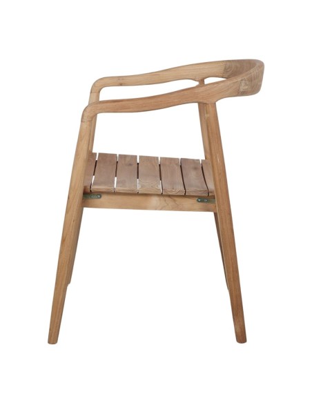 Silla con Brazos NAGOYA, Teca Natural