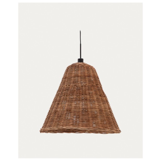 Pantalla para lámpara de techo Calvia de ratán con acabado natural Ø 60 cm - Kave Home