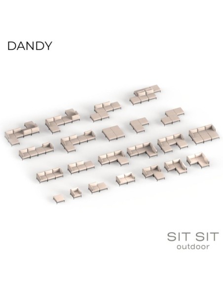 "DANDY" SINGLE MODULE -  DARK GRAY - Sit Sit