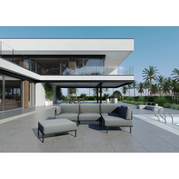 "SALVE" PUF MODULE -  GRAY - Sit Sit