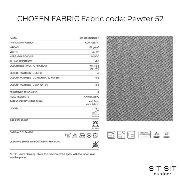 "SALVE" SINGLE MODULE -  GRAY - Sit Sit "SALVE" SINGLE MODULE -  GRAY - Sit Sit