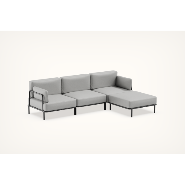 "SALVE" 3' + PUF MODULE -  GRAY - Sit... "SALVE" 3' + PUF MODULE -  GRAY - Sit...