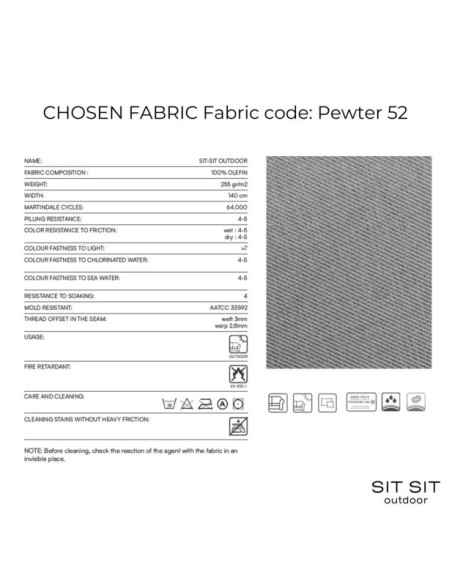 "SALVE" 3' + SINGLE MODULE -  GRAY - Sit Sit