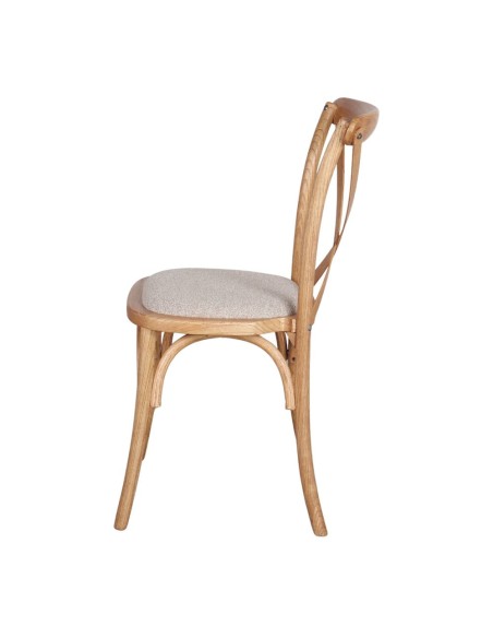 Silla LOTUS, Madera Natural / Textil