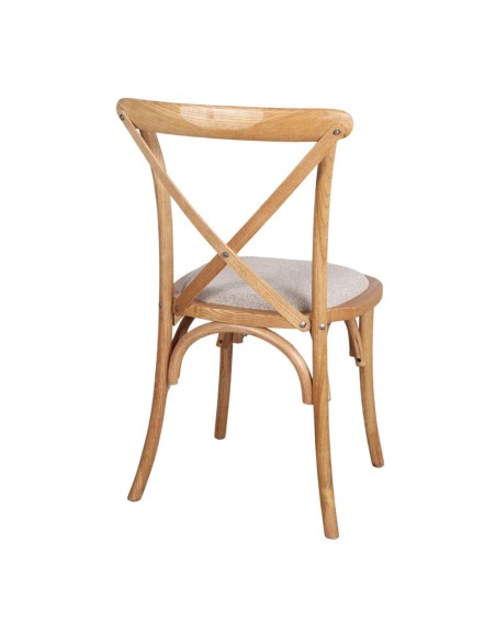 Silla LOTUS, Madera Natural / Textil