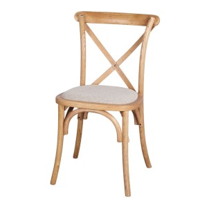 Silla LOTUS, Madera Natural / Textil