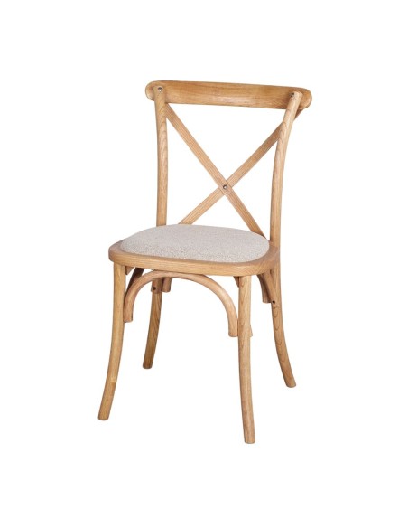 Silla LOTUS, Madera Natural / Textil