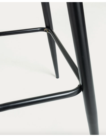 Taburete Nolite terciopelo turquesa altura 65 cm - Kave Home