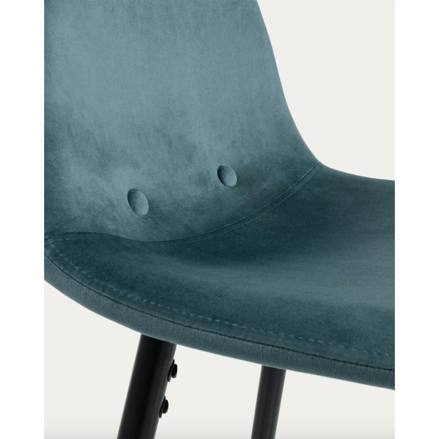 Taburete Nolite terciopelo turquesa... Taburete Nolite terciopelo turquesa...