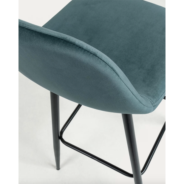 Taburete Nolite terciopelo turquesa... Taburete Nolite terciopelo turquesa...