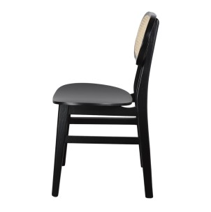 Silla NATALIE, Madera Negra / Ratán - Vackart 2
