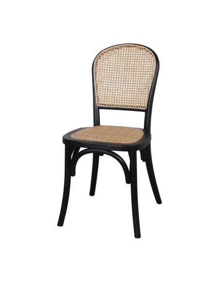 Silla VIVENDI, madera de olmo negra - Vackart