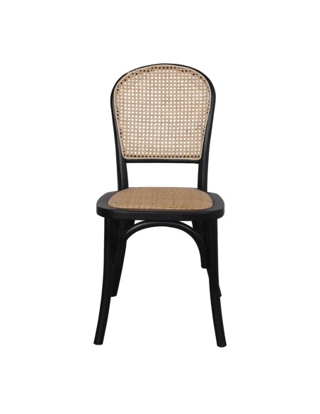 Silla VIVENDI, madera de olmo negra