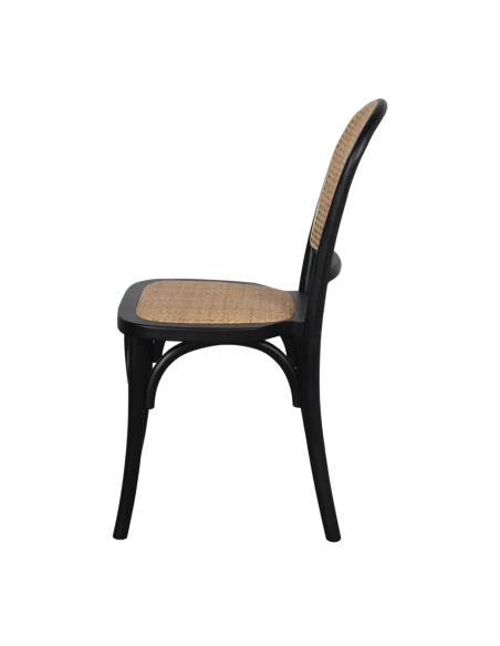 Silla VIVENDI, madera de olmo negra