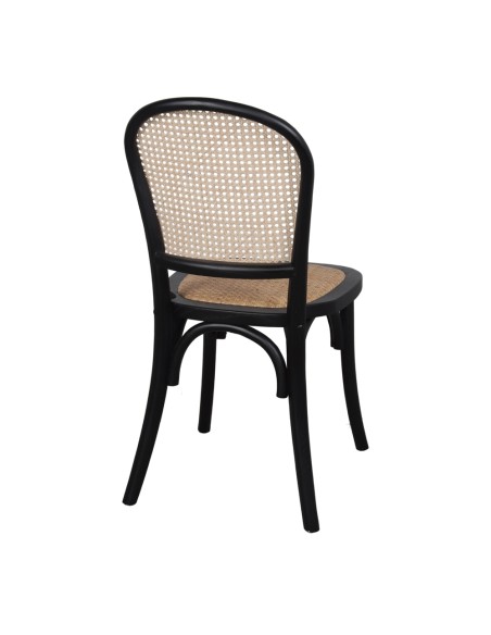 Silla VIVENDI, madera de olmo negra