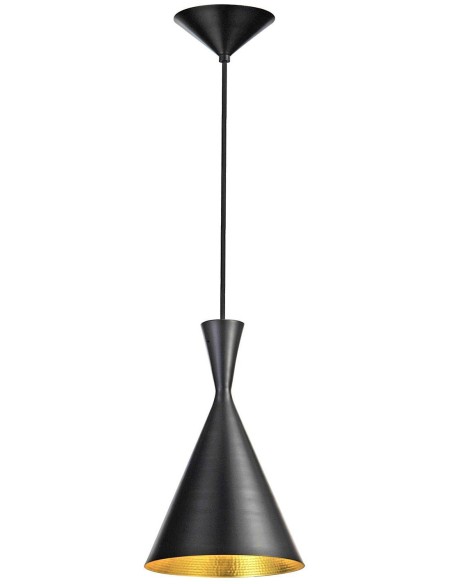 Lámpara Brus Acero Negro, inspiración Beat Tall de Tom Dixon