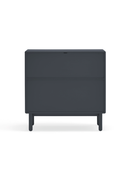 Cómoda CORVO 90x40 cm, DM Gris Antracita / Roble - Teulat