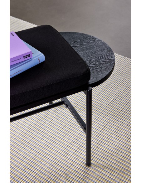 Banco NORM, Madera / Metal Negro - Hübsch