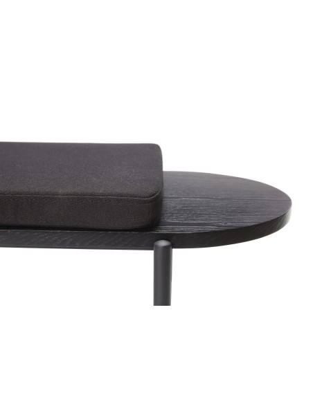 Banco NORM, Madera / Metal Negro - Hübsch