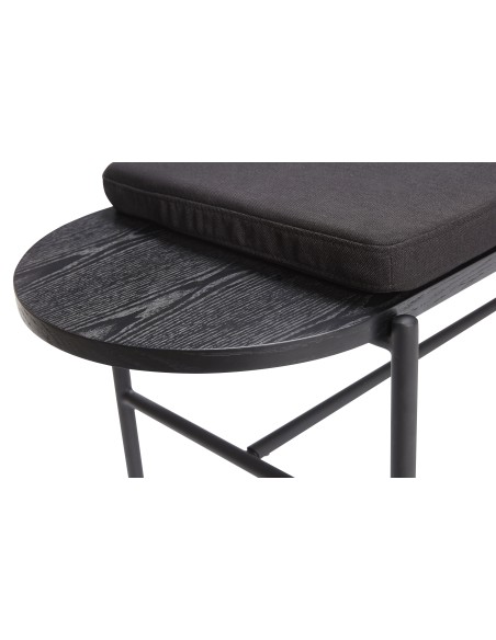 Banco NORM, Madera / Metal Negro - Hübsch