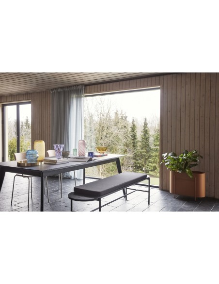 Banco NORM, Madera / Metal Negro - Hübsch