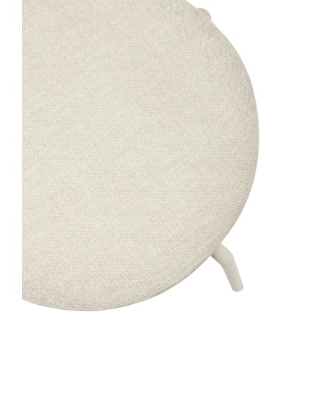 Taburete Bajo STACK, Metal / Textil Gris - Hübsch