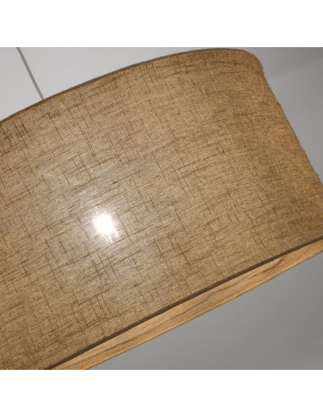 Pantalla para lámpara de techo Mariela de lino con acabado beige Ø 80 x 40 cm - Kave Home