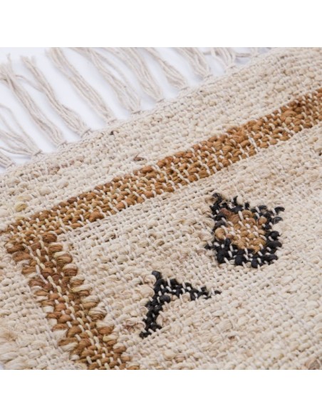 Alfombra HDKESH 170x40 cm, Yute / Algodón Beige - House Doctor