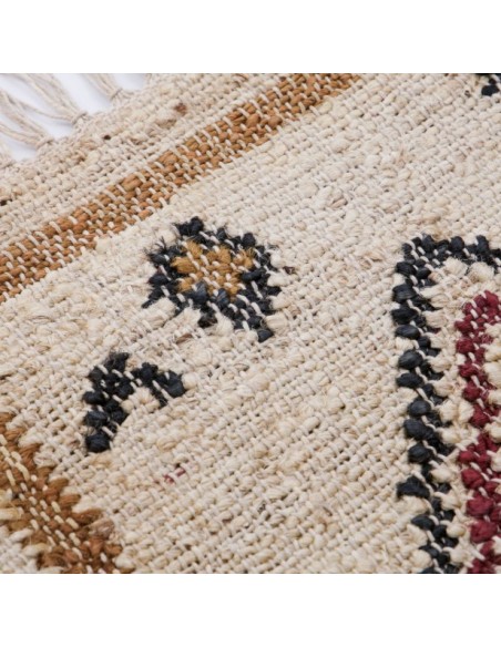 Alfombra, HDKESH 200x140 cm, Yute / Algodón Beige - House Doctor