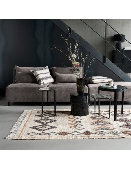 Alfombra, HDKESH 200x140 cm, Yute / Algodón Beige - House Doctor