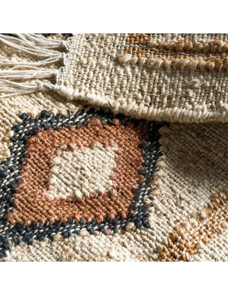 Alfombra, HDKESH 200x140 cm, Yute / Algodón Beige - House Doctor